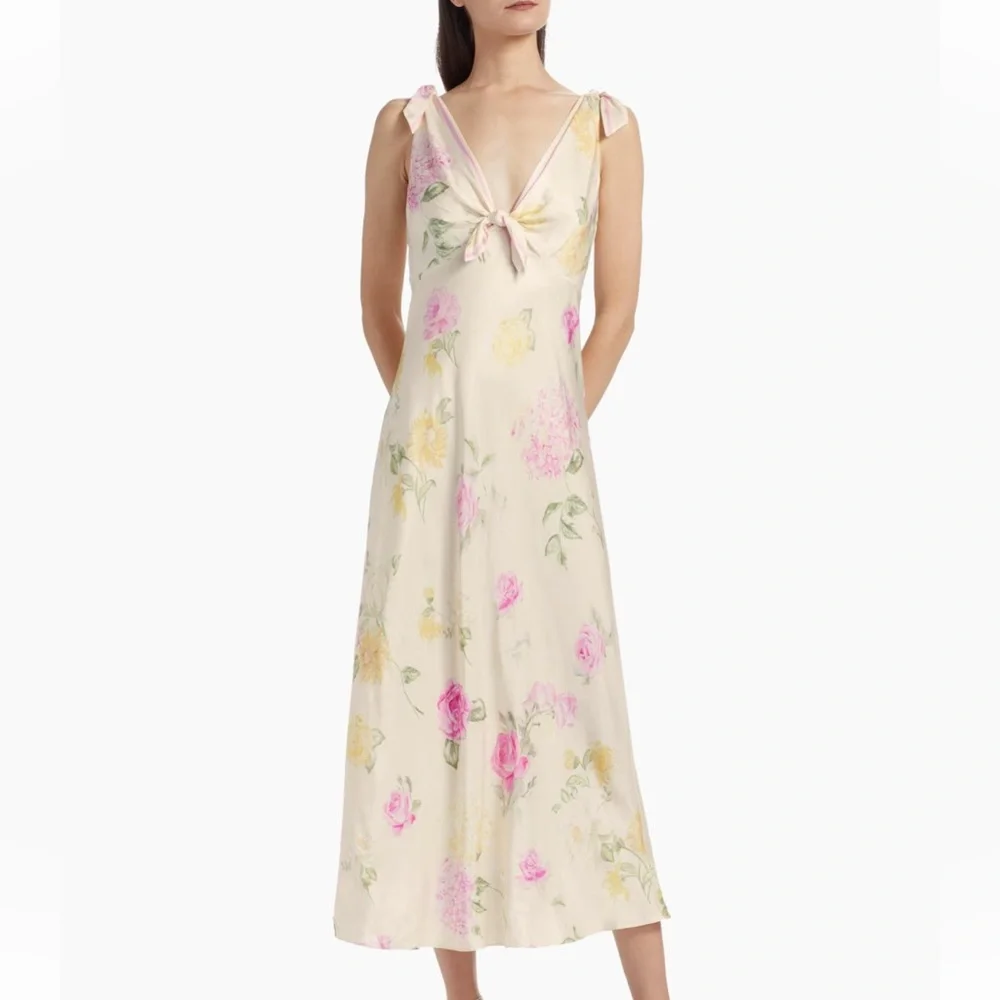 LoveShackFancy Perry Floral Maxi Dress - Picture 4 of 13